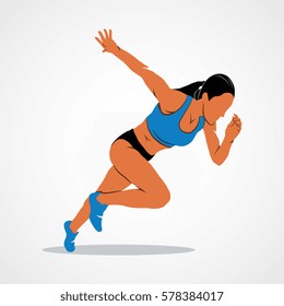 Running, sprinter, athlete
