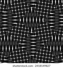 running stitch effect seamless pattern