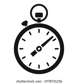 Running stopwatch icon. Simple illustration of Running stopwatch vector icon for web design isolated on white background