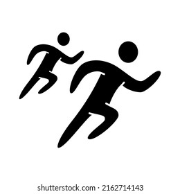 Running. Summer sports icons, vector pictograms for web, print and other projects. Sports icons for international sports championships or events.