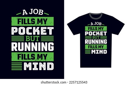 Vector de plantilla de diseño de camiseta en ejecución
