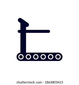 Design-Vektorgrafik der Laufwerkzeuge, Icon-Konzept der Fitnessgeräte, Symbol für kreatives Spielzeug, Illustration