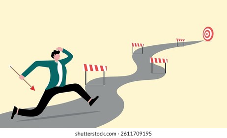 Running towards a goal, carrying a plan to achieve a target, running towards success, a prosess of fighting againts obstacles, achieving goals through obstacles