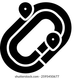 Running Track Icon Element For Design
