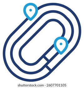 Running Track Icon Element For Design