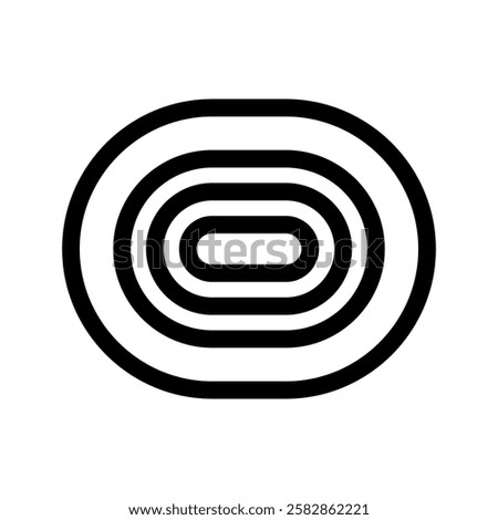Running Track Icon Vector Symbol Design Illustration