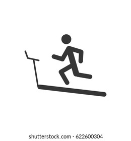 running track on the white background. Vector illustration