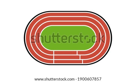 Running track vector illustration art