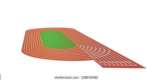 Running tracks. vector illustration