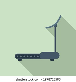 Running treadmill icon. Flat illustration of Running treadmill vector icon for web design