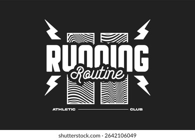 running tshirt design athletic mode, suitable for merchandise
