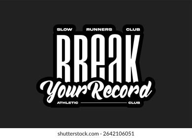 running tshirt design athletic mode, suitable for merchandise