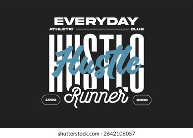 running tshirt design athletic mode, suitable for merchandise