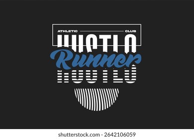 running tshirt design athletic mode, suitable for merchandise