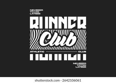 running tshirt design athletic mode, suitable for merchandise
