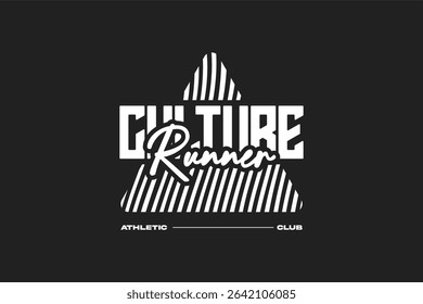 running tshirt design athletic mode, suitable for merchandise