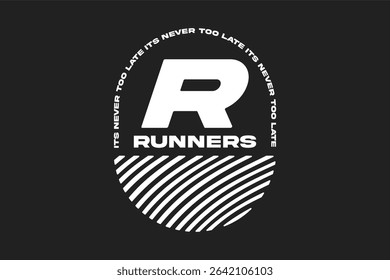 running tshirt design athletic mode, suitable for merchandise
