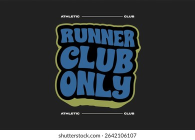 running tshirt design athletic mode, suitable for merchandise