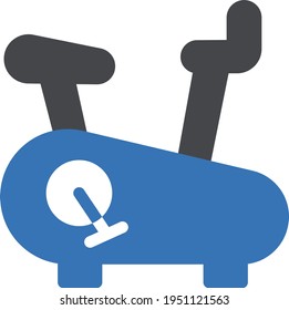 running vector glyph color icon