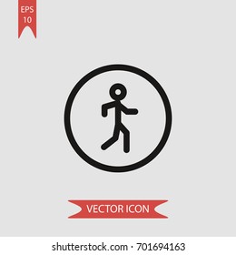 Running vector icon illustration symbol