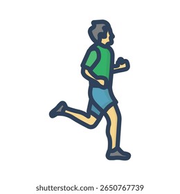 Running Vector Icon which can easily modify or edit


