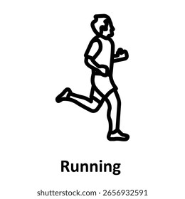 Running Vector Icon which can easily modify or edit

