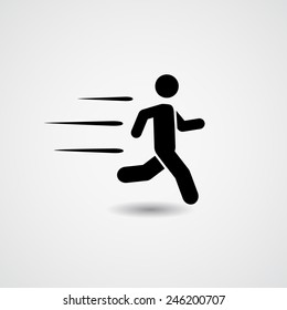 Running. Vector Illustration 