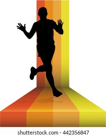 Running vector illustration