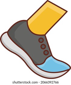 running Vector illustration on a transparent background. Premium quality symbols.Vector line flat color icon for concept and graphic design.