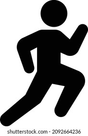 laufende Vektorgrafik auf transparentem Hintergrund. Symbole in Premium-Qualität. Glyphen Vektorsymbol für Konzept und Grafikdesign.