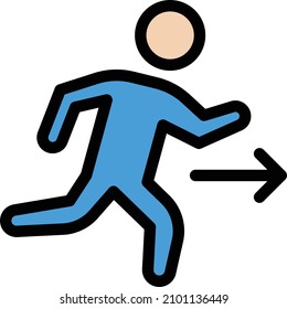 Running Vector illustration on a transparent background.Premium quality symmbols.Stroke vector icon for concept and graphic design. 