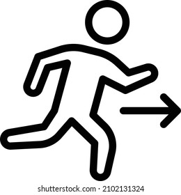 Running Vector illustration on a transparent background.Premium quality symmbols.Stroke vector icon for concept and graphic design. 
