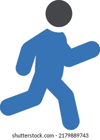 Ejecutar ilustración vectorial en un fondo transparente.Símbolos de calidad premium.Icono vectorial glifos para el concepto y el diseño gráfico.