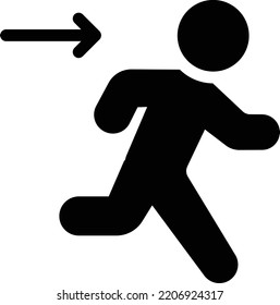 running  Vector illustration on a transparent background. Premium quality symmbols. Glyphs vector icons for concept and graphic design. 

