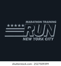Running vector illustration and typography, perfect for t-shirts, hoodies, prints etc.