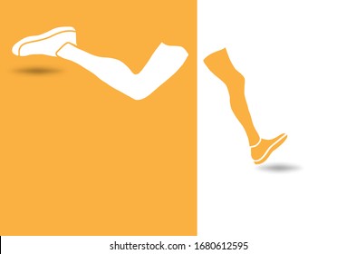 vectorial de fondo amarillo y blanco, fondo de concepto deportivo y de competición. jog concepto de bienestar. Ilustración vectorial.