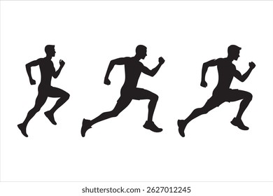 Running vector silhouette vector and art