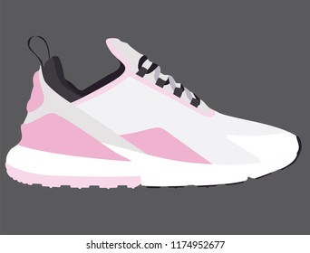Running vectoral sneaker