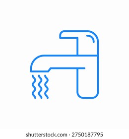 running water icon sign vector