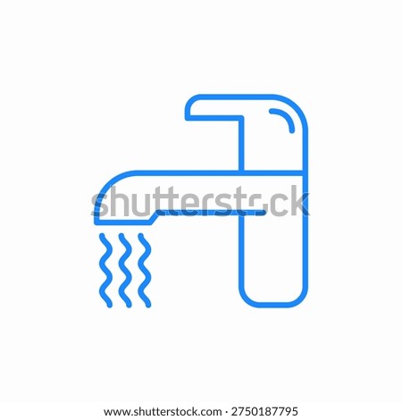 running water icon sign vector