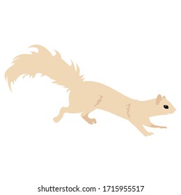 Running weasel Animal Cartoon mascot Character Template Icon