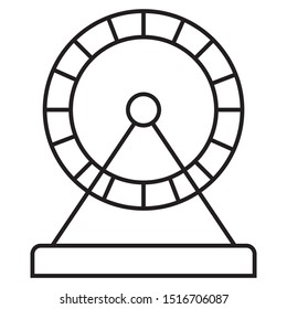 Running Wheel For Animal Rodents Vector Icon Design