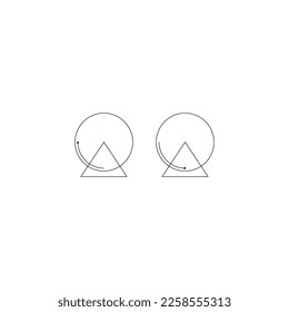 Running wheel on a white background