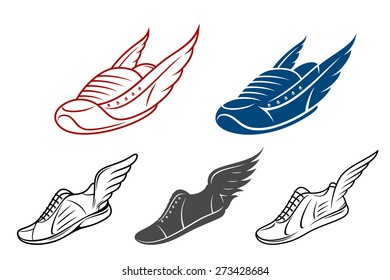 shoe with wing