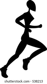 Running woman