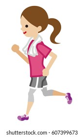 Running woman