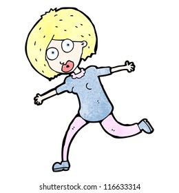 running woman cartoon
