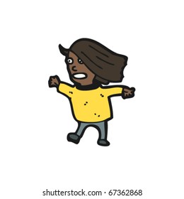 running woman cartoon