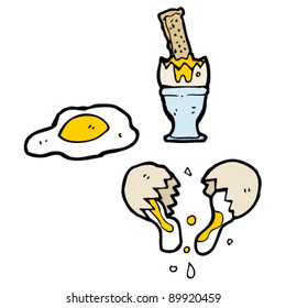 runny eggs cartoon collection