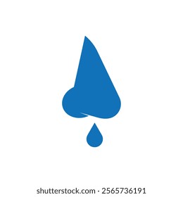 Runny nose icon Thin line illustration set